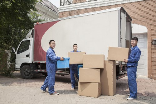 Commercial move planning in Kennington with office equipment and packing supplies
