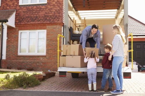 Moving truck supporting a residential move in Kennington