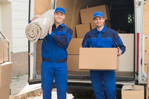 Local movers handling a flat move with stairs in Kennington