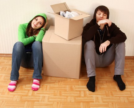 Donated household items prepared for charity reuse