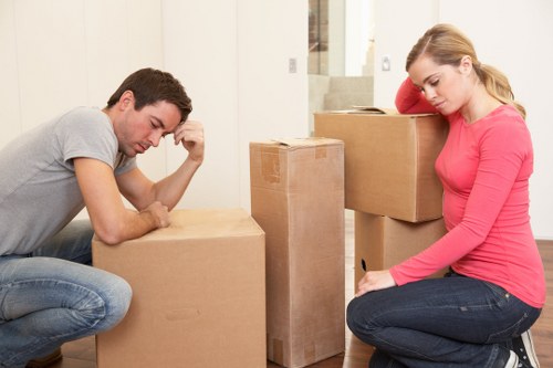 Careful packing and loading for a local house move in Kennington